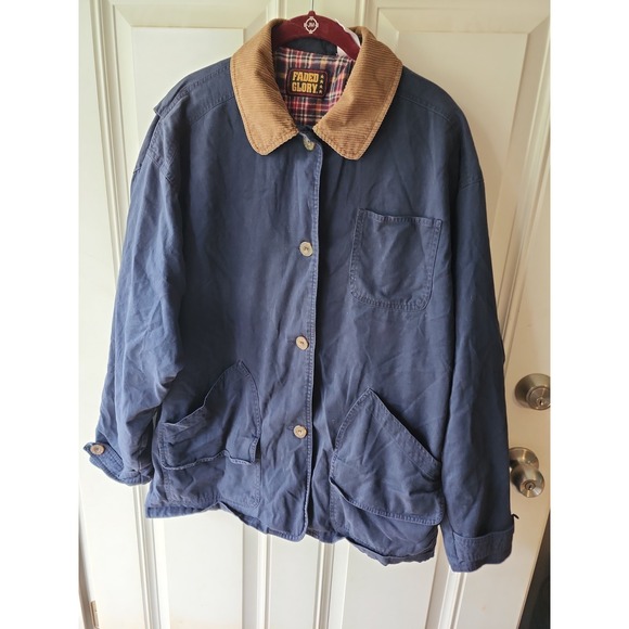 Faded Glory Jackets & Blazers - Faded Glory Womens Vintage 90s Chore Barn Coat Three Pocket Farm Plaid Jacket